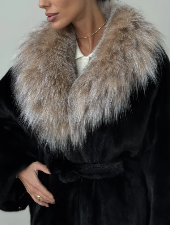 Норковая шуба с рысью