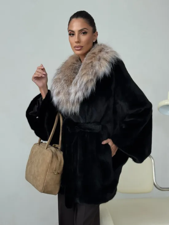 Норковая шуба с рысью