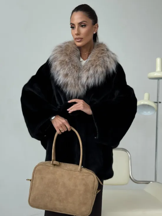 Норковая шуба с рысью