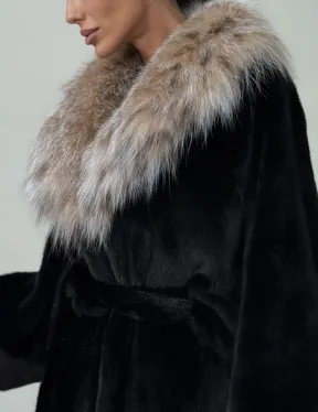 Норковая шуба с рысью