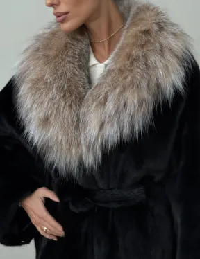 Норковая шуба с рысью