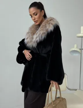 Норковая шуба с рысью