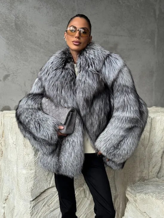 Полушубок из чернобурки