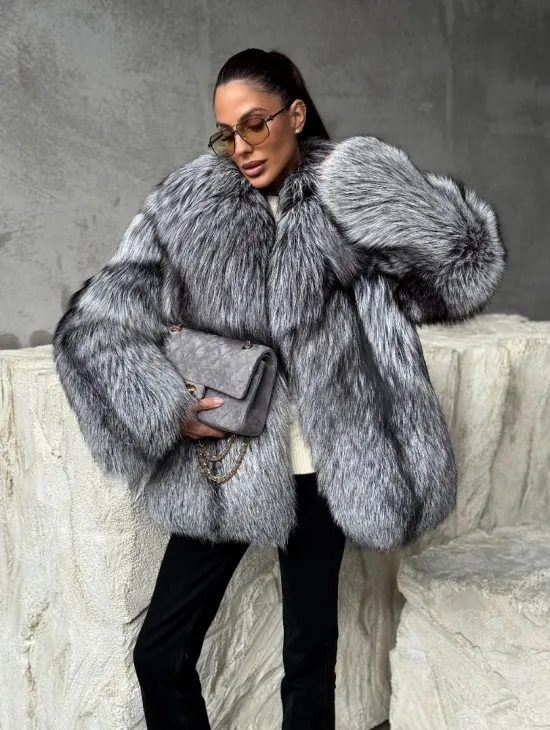 Полушубок из чернобурки