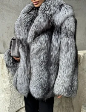 Полушубок из чернобурки