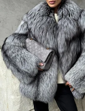 Полушубок из чернобурки