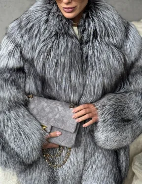 Полушубок из чернобурки