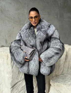 Полушубок из чернобурки