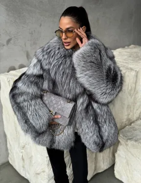 Полушубок из чернобурки