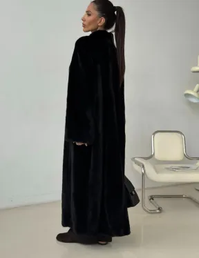 Длинная норковая шуба BLACKGLAMA