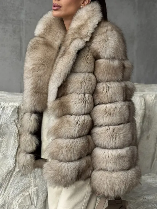 Шуба из песца