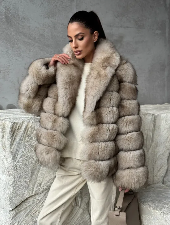 Шуба из песца