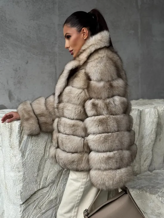 Шуба из песца