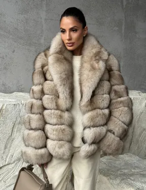 Шуба из песца