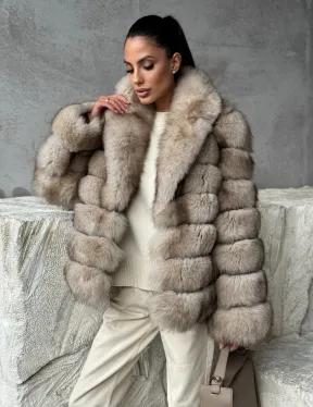 Шуба из песца