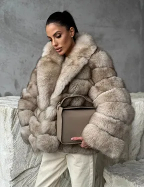 Шуба из песца