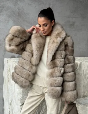 Шуба из песца