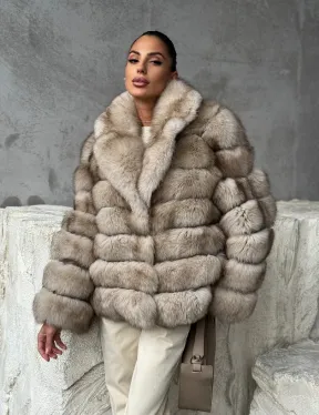 Шуба из песца