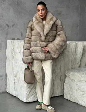 Шуба из песца