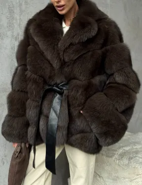 Шуба из песца под соболь