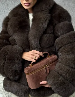 Шуба под соболя - короткая