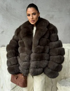 Шуба под соболя - короткая