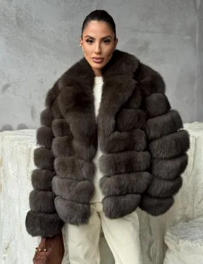 Шуба под соболя - короткая