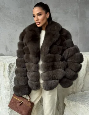 Шуба под соболя - короткая