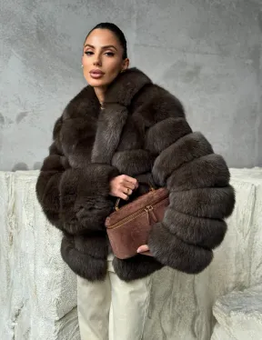 Шуба под соболя - короткая