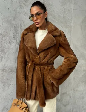 Шуба золотая - норковая