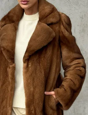 Шуба золотая - норковая