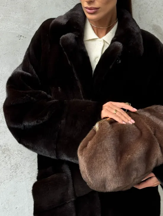 Натуральная норковая шуба