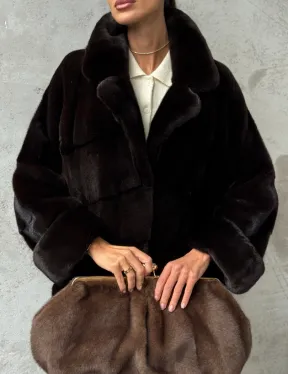 Натуральная норковая шуба