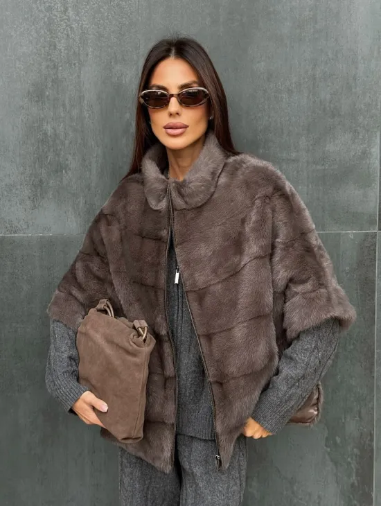 Куртка - кофта норковая на молнии