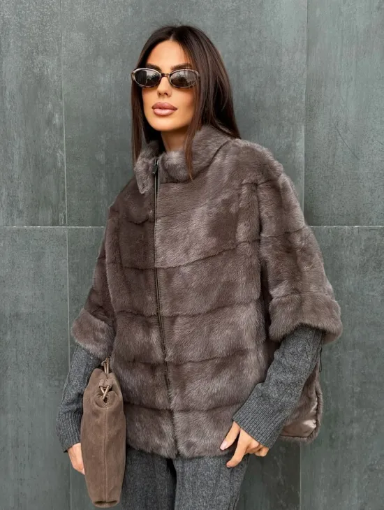 Куртка - кофта норковая на молнии