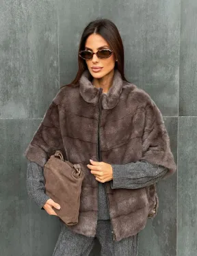 Куртка - кофта норковая на молнии