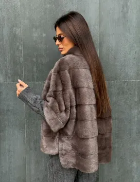 Куртка - кофта норковая на молнии