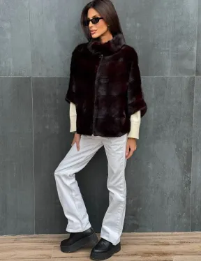 Норковый полушубок на молнии