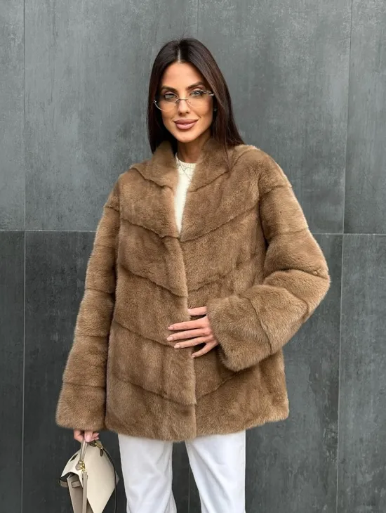 Полушубок норковый