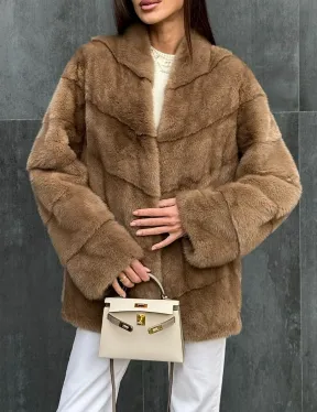 Полушубок норковый