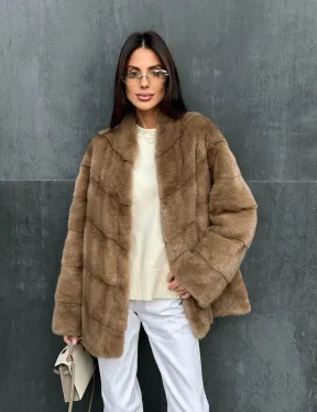 Полушубок норковый