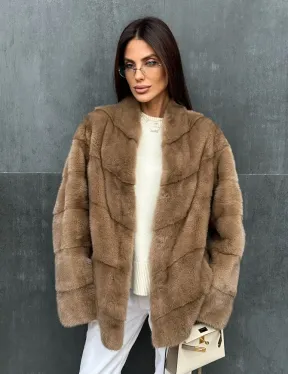 Полушубок норковый