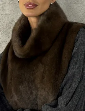 Манишка норковая - цвет соболь