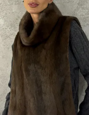 Манишка норковая - цвет соболь