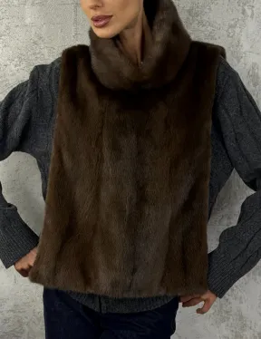 Манишка норковая - цвет соболь