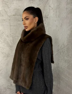 Манишка норковая - цвет соболь