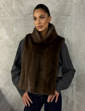 Манишка норковая - цвет соболь