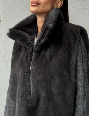 Меховая манишка из меха норки