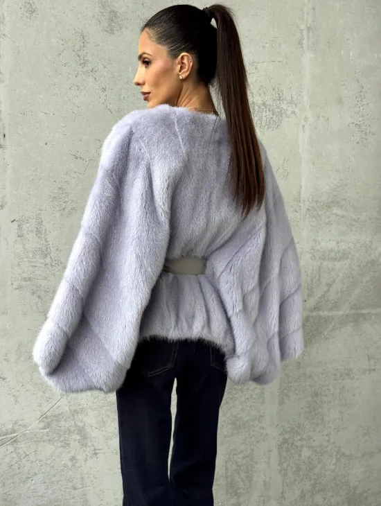 Короткая норковая шуба