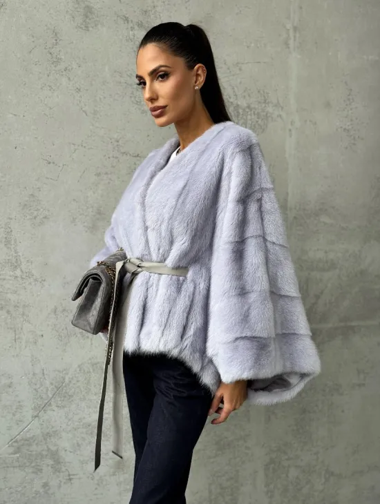 Короткая норковая шуба